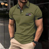 Fashion Men's Polo Shirt Summer Simple Versatile Street Clothing Business Loose Leisure Breathable Lapel Short sleeve Men's Top