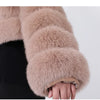 Maomaokong Real Fur Jacket  Women Winter Short Natural real Fox Fur Lady Zipper Fur Coat Female Warm Jacket  with Collar