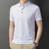 Jacquard POLO Shirt Fashion Casual Wrinkle Resistant Comfortable Top