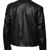 Mens High-quality Locomotive Leather Jacket Fashion Stand-up Collar Punk Leather Jacket Men