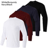 Men's Casual Plain T-shirt Men's Long-Sleeved Fashion Fitness Long-Sleeved T-shirt Men's Blouse