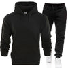 Hoodie Sets Men Fashion Fleece Red Hoodies Black Brand Pants Casual Jogger Suit Tracksuit Sweatshirt Woman Pullover