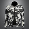 Minglu Ink Painting Jacquard Men's Jackets Luxury Single Breasted Turn Down Collar Male Coats Man Overcoat Plus Size 5XL