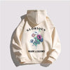 Christian Men Women 100% Cotton Hoodie Korean Luxury Brand Flower Printed Hoodies High Quality Hooded Sweatshirt Autumn Pullover