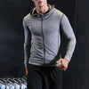 Men Hooded Zipper Jacket Men's Quick Dry Hooded Sport Coat Slim Fit Zipper Cardigan for Gym Outdoor Jogging Breathable