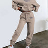 Winter Fashion Letter-print Hoodie For Women'S Set Simple Casual Sports Jogging Pants 2 Piece Set Female 2025