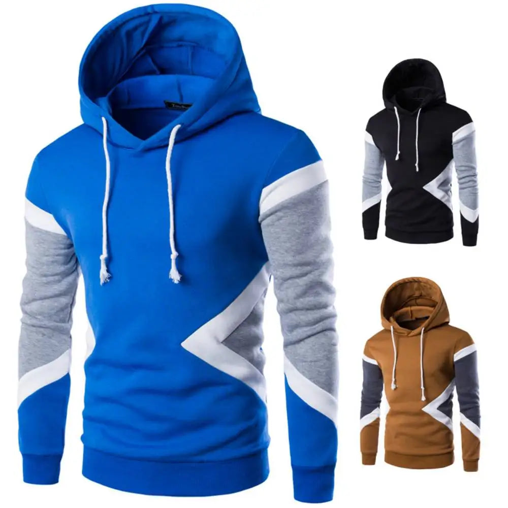 Hoodies Sweatshirts Mens Pullover Sportswear Tracksuit Spring Autumn Male Basic Clothing Casual Patchwork Hoody Streetwear S-5XL