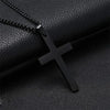 Wu's 2022 New Fashion Cross Pendant Necklace Ladies Mens Stainless Steel Chain Charm Necklace Cool Boys Girls Jewelry Gift