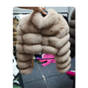 MAOMAOKONG Trend New Real Fur Coat Natural Fox Fur Women's Winter Coats Short Jackets Female Clothing Vests Fashion