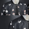 Minglu Spring Autumn Stand Collar Men's Jackets Luxury Flower Allover Printed Sport Casual Zipper Male Outerwear Plus Size 5XL