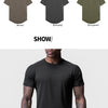 Mens Quick Dry T-shirt Summer Running Sport Breathable Short Tee Casual Shirt Male Gym Fitness Bodybuilding Workout Clothing