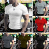 Men Fashion Tops Tee Shirt Plain Slim Fit t Shirt Short Sleeve t-Shirts For Men Gym Shirts Casual White t-Shirt Man Clothes 5XL