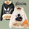 Venom Hoodies Movie Peripherals Jacket Winter Thickened Warm Street Sportswear Casual Sweatshirt Adult Clothes Cool Men Clothing