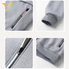 TINGHUO Sweater men hooded cardigan hooded hoodies men's Fleece Zipper coats Men autumn winter 2024 new