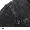 DIMUSI Men's Winter Jacket Fashion Men's Lapel Sherpa Fleece Lined Thicken Denim Jean Trucker Jacke Men Jeans Coats Clothing 5XL