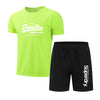 Set Quick Drying Breathable Sports Set Short Sleeve T-shirt Set Men's Jogging Set