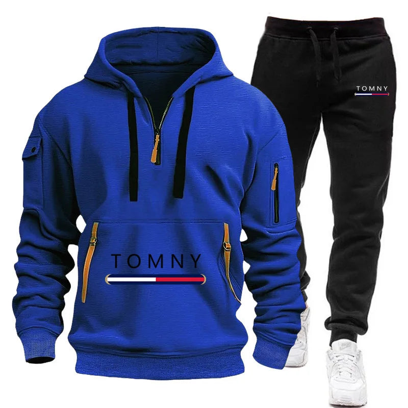 Brand clothing Autumn and Winter Suit Men's Fashion Hoodie Brand Pants Casual Jogging Suit Sports Wear Sweatshirt Set Hoodie2025