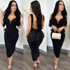 European V Neck Strap Solid Bodycon Dress Summer Casual Female Party Sexy Dresses Vestidos