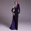 Customized  Exquisite One-shoulder Sheath Cocktail  Flowers Fold S Occasion Evening Gown arabic evening dress فستان سهرة نس