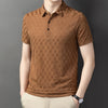 Jacquard POLO Shirt Fashion Casual Wrinkle Resistant Comfortable Top