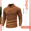 Men's Sweater Knit Pullover Fashionable Polo/Turtle Neck Slimming Smooths Your Silhouette Winter Casual Thick Thin