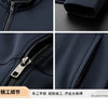 High-end four-sided men's casual coat autumn high-end fashion elastic stand collar cardigan sport suit men