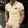 Fashion Men's Polo Shirt Summer Simple Versatile Street Clothing Business Loose Leisure Breathable Lapel Short sleeve Men's Top