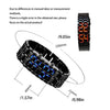 Women Men Watch Lava LED Fashion Accessory Bracelet Friendship Retro Style Hand Wrist Wristwatch Full Steel Chain Decoration