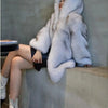 Hot selling Fashion Winter New Real Fox Fur Coat Women Hooded Natural Silver Red Fox Fur Jacket Female Thick Warm Outerwear