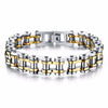 Punk Rock Biker 316L Stainless Steel Mens Bracelet Fashion Jewelry Bike Bicycle Chain Jewellery Pulsera Hombre Acero Inoxidable