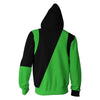 Shego Cosplay Fantasy Sweater Outfits Adult Women Disguise Costume Hoodie Casual Unisex Zip Jacket Halloween Roleplay Clothes