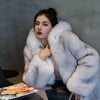 Hot selling Fashion Winter New Real Fox Fur Coat Women Hooded Natural Silver Red Fox Fur Jacket Female Thick Warm Outerwear