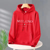 Luxury Brand Milan Fashion Hoodies Long Sleeve Pullover Hooded Sweatshirts Unisex Print Hoodies Casual Streetwear Men's Clothing