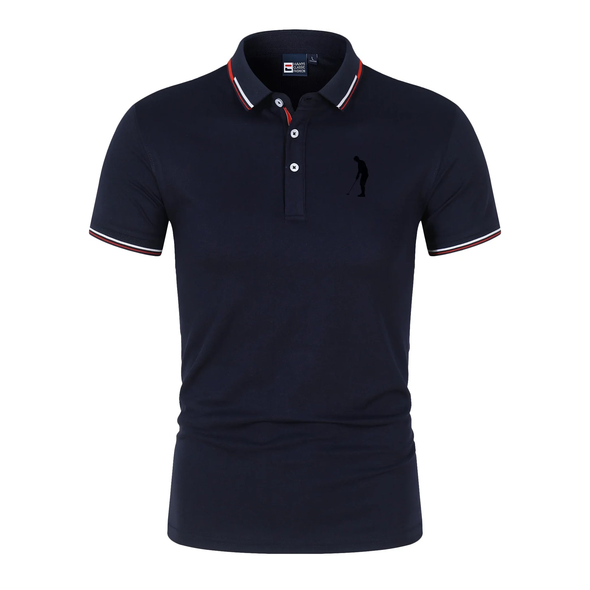 Men's Golf Clothes Summer Lapel Short Sleeve Button Pullovers Trend T-Shirts Tops Work Business Leisure Quick-Dry POLO Shirt