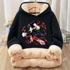 Sonics Winter Children Casual Hoodies Anime Cute Top Kids Thicken Long Sleeve Pullover Boy Cartoon Hooded Clothes Xmas Gift 2025