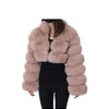 MAOMAOKONG Trend New Real Fur Coat Natural Fox Fur Women's Winter Coats Short Jackets Female Clothing Vests Fashion