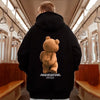 Autumn Funny Kawaii Bear Graphic Printed Pullover Hoodies Men Hip Hop Streetwear Pocket Hooded Sweatshirts Y2K Vintage Hoodie