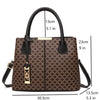 Fashion vintage printed women's handbag, high quality light luxury large capacity single shoulder crossbody bag