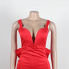 European V Neck Strap Solid Bodycon Dress Summer Casual Female Party Sexy Dresses Vestidos