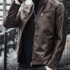 Men Leather Suit Jacket Men Slim Fit Short Coat Men Fashion Leather jacket Streetwear Casual Blazer Jackets Male Outerwear