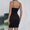 Black Sleeveless Backless Y2k Skirt Crop Floral Lace Sexy Hollowing Mesh See Through V-Neck Bodycon Hotsweet Party Dress