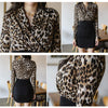 Leopard Print Women Dress Sexy Bodycon Dress Front Crossing V Neck Mini Dress Cocktail Party Dress Vestidos