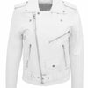 Men PU Leather Jacket Motorcycle Fashion Slim Fit Leather Coat