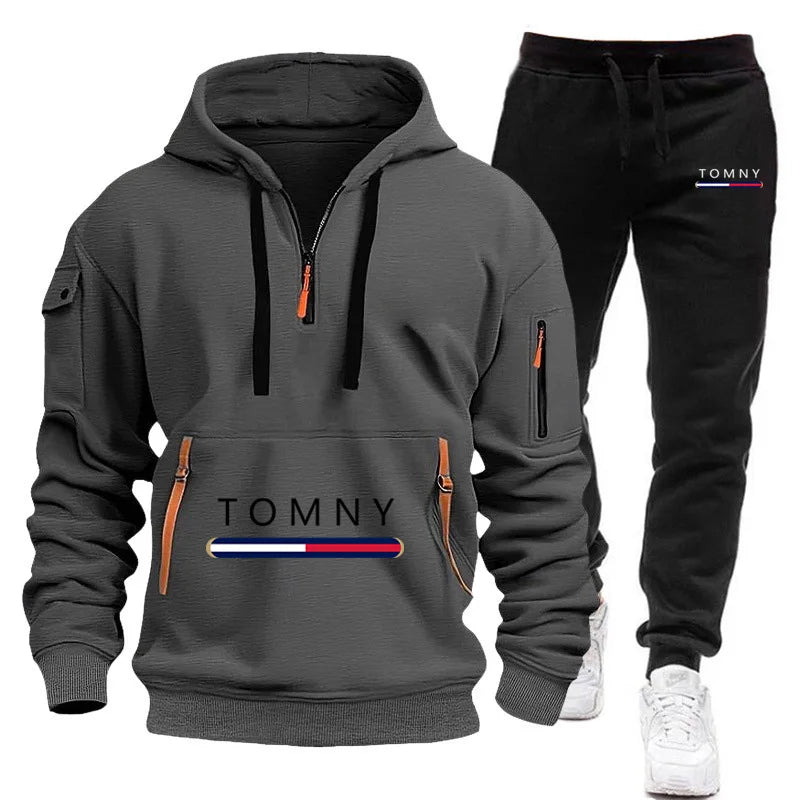 Brand clothing Autumn and Winter Suit Men's Fashion Hoodie Brand Pants Casual Jogging Suit Sports Wear Sweatshirt Set Hoodie2025