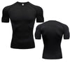 Compression Long Sleeve Shirt Black Fitness T-shirt Men's Muscle Quick drying Gym Sportswear Sun protection Sports Base layer