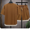 Shirts + shorts 2024 summer new style fashion Sportswear Men's Casual Sets Male Fashion shirts and shorts full size M-4XL